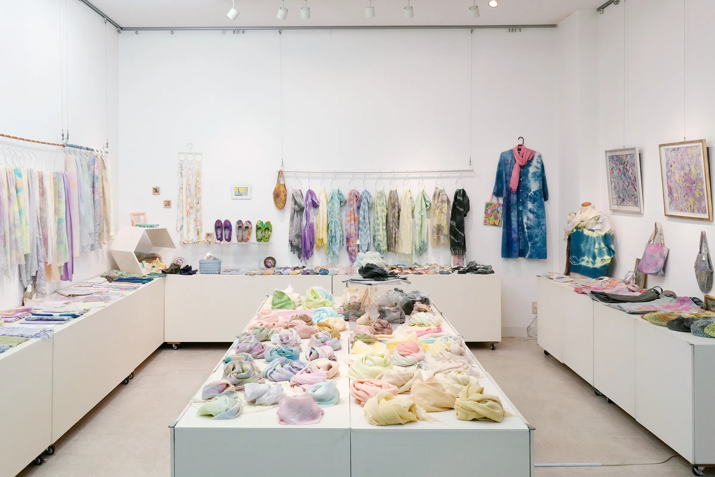 マーブル染の作品