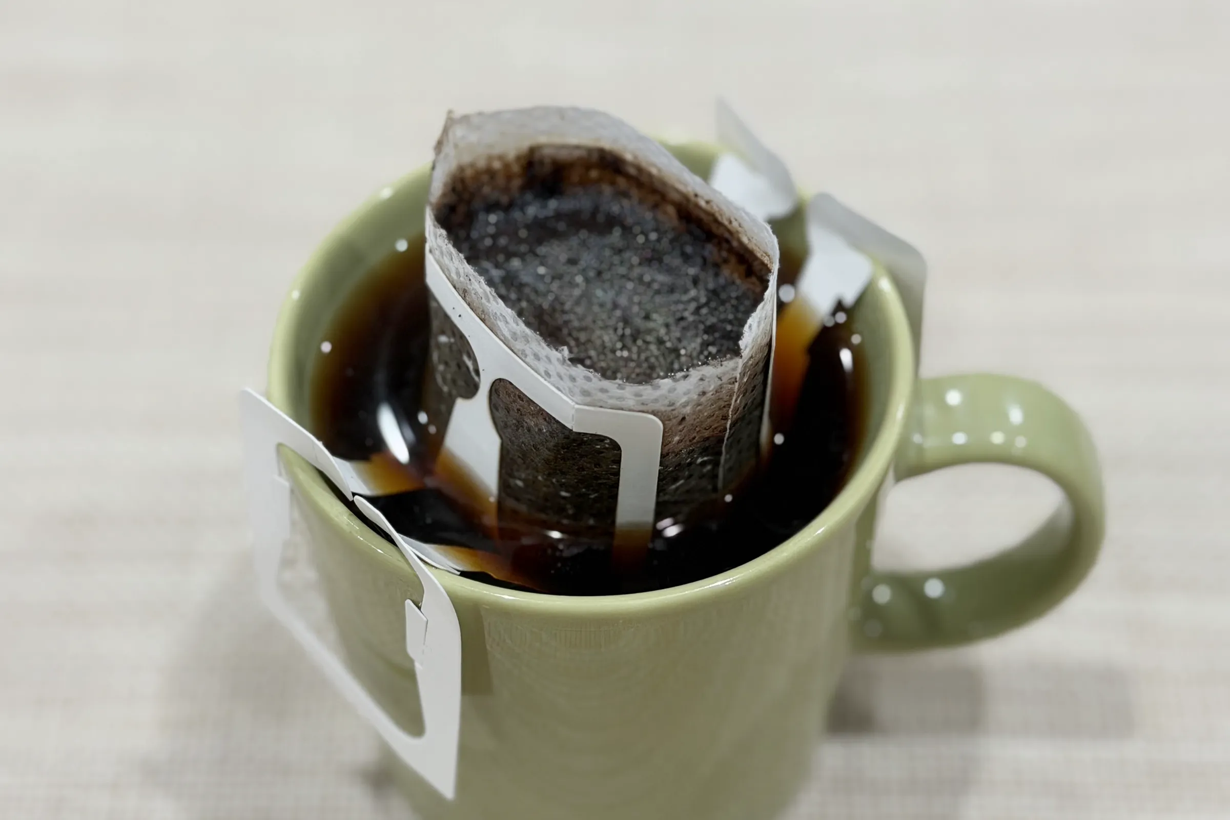 お湯が十分入ったら、数分浸します。